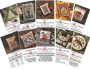 Mini Card Set C - Cross Stitch Pattern