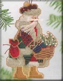 Mt Rainier Santa - Cross Stitch Kit