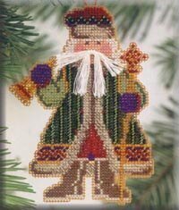 Bell Ringer Santa - Cross Stitch Kit