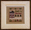 Holly & Berries - Cross Stitch Pattern
