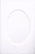 Small White Card - Oval Opening