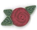 Small Red Rose Button