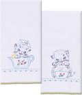 Kitchen Cats Kitchen Towels - Stamped Embroidery Kit