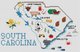 South Carolina Map - Cross Stitch Pattern