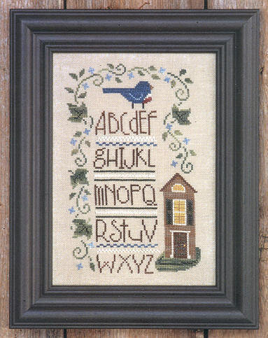 Blue Bird Sampler - Cross Stitch Pattern