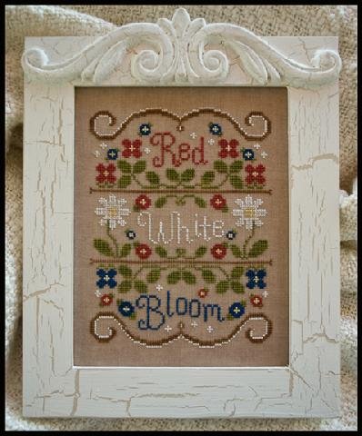 Country Cottage Needleworks Red White And Bloom Cross Stitch