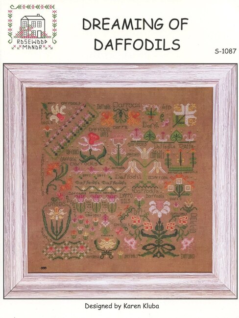 Rosewood Manor Dreaming Of Daffodils Cross Stitch Pattern