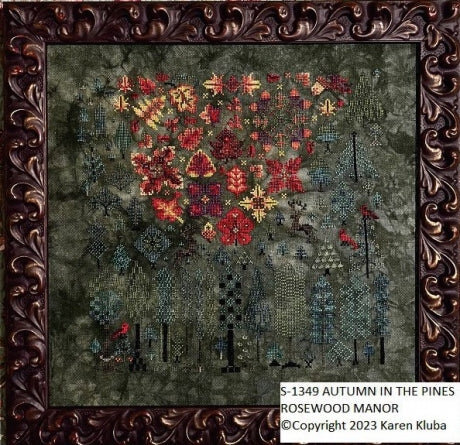 Rosewood Manor Autumn In The Pines - Cross Stitch Pattern - 123Stitch