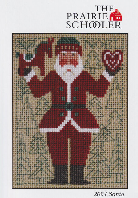 2024 Schooler Santa - Cross Stitch Pattern