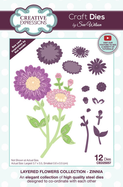 thumbnail image 2 of Penny Black 51-909 Company Of Flowers Steel Die Set - Craft Stamping Die 2 of 9