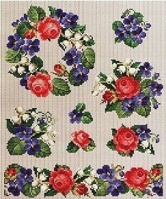 flower pattern for cross stitch flower pattern for cross stitch
