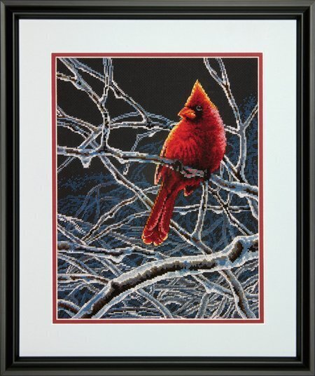 Ice Cardinal - Cross Stitch Kit