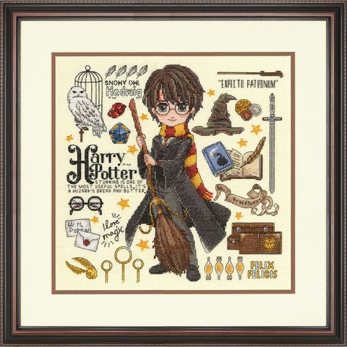 Alisena Magnolia Cross Stitch Kit - Complete Embroidery Set With Zweigart Canvas & Anchor Threads
