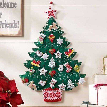 Bucilla Nordic Tree Christmas Advent Calendar - Felt Applique Kit 86584 -  123Stitch