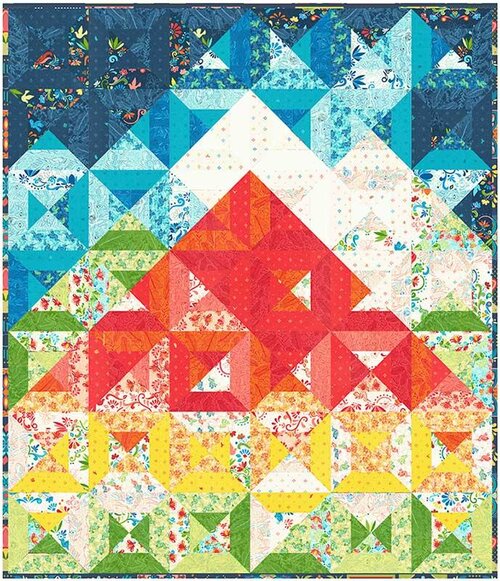 Zen Chic Peaks - Quilt Pattern - 123Stitch