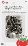 0.625" 65/Pkg Dritz Quilting Extra Large Thumb Tacks
