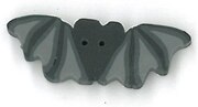 Small Black Bat - Button