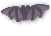 Small Purple Bat Button