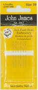 John James Short Beading Needle Size 10