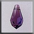 Mill Hill 13052 Very Small Teardrop - Amethyst AB