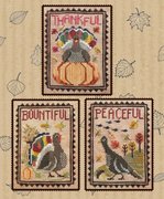 Turkey Trio - Cross Stitch Pattern