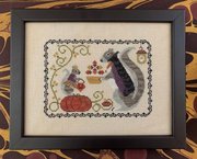 Halloween Squirrel - Cross Stitch Pattern