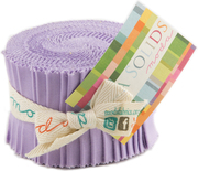 Moda Bella Solids Junior Jelly Roll - Lilac