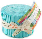Moda Bella Solids Junior Jelly Roll - Robins Egg