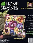 Pansies Galore Pillow - Needlepoint Kit