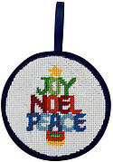 Christmas Word Tree Christmas Ornament - Needlepoint Kit