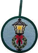 Lamp Post and Wreath Christmas Ornament - Needlepoint Kit
