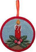 Candle Christmas Ornament - Needlepoint Kit