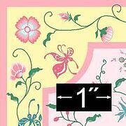 Papillon Raspberry Rug - Dollhouse Miniature