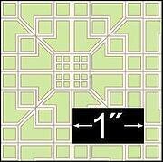 Pagoda Rug - Dollhouse Miniature