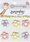 BaZooples Buttons - Multi Flowers