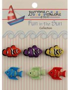 Fun In The Sun Buttons - Exotic Fish