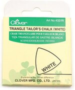 Clover Triangle Tailor's Chalk - White