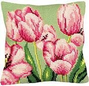 Tulipe A Droite - Stamped Needlepoint Cushion Kit