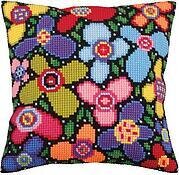 Flower Glade - Stamped Needlepoint Cushion Kit