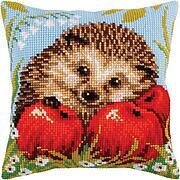 Hedgehog - Stamped Needlepoint Cushion Kit