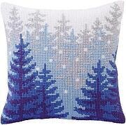 Winter Forest - Stamped Needlepoint Cushion Kit