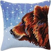 Winter Animals - Stamped Needlepoint Cushion Kit