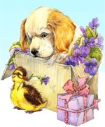 Fluffy Gifts - Diamond Embroidery Kit