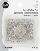 Curved Safety Pins - Size 1 - 50 Per Pkg