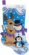 Winter Friends Christmas Stocking - Felt Applique Kit