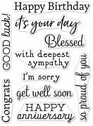 Hero Greetings Occasions - Clear Stamp