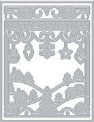Merry Christmas Cover Plate - Craft Die