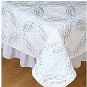 Interlocking Wedding Rings Quilt Squares Stamped Kit