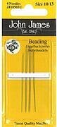 John James Beading Hand Needles Size 10 and 13