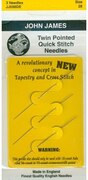 John James Twin Pointed Needles Size 28